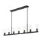 Z-Lite Titus 7 Light Linear Chandelier, 5in. W x 12in. H, Matte Black 826-7L-MB - alternate 6